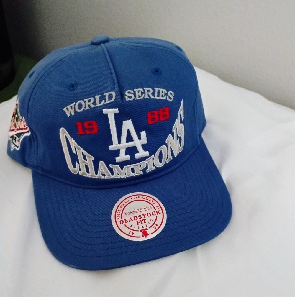Blue LA World Series Champions Cap